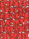 Thierry Noir, Fast Form Manifest, 2016, Screenprint in colours, on Somerset paper, the full sheet