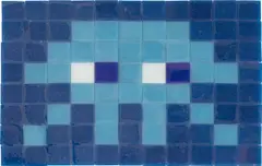 Invasion Kit #11 (Blue) by Invader, 2008, Multiple comprising 88 ceramic tiles, with the accompanying original foil packaging (opened), sold Jan 2024