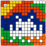 Invader, Rubik Camouflage, from Rubikcubism (NVDR1-2)