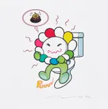 Takashi Murakami, Puuuu, 2021, Archival pigment print with screenprint in colours, on wove paper, with full margins
