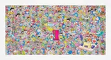 Takashi Murakami, That Sounds Good, I Hope You Can Do That, 2019, Screenprint in colours with cold-stamped gold foil, on wove paper, with full margins