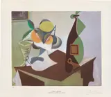 Nature morte au citron et aux oranges (Still Life with Lemon and Oranges) by Pablo Picasso, 1950, Collotype in colours with pochoir, on wove paper, with full margins, offered Jun 2024