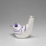 Pablo Picasso, Sujet colombe (Dove Subject) (A.R. 435), 1959, White earthenware turned pitcher painted in blue, engraved and glazed