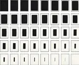 Sol LeWitt, Vanish (K. 1994.07), 1994, The complete set of 40 screenprints in black, on Fabriano paper, the full sheets loose (as issued), all contained in the original grey fabric-covered portfolio with embossed artist's name