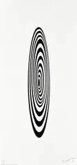 Bridget Riley, Untitled (Oval Image) (S. 3, T. & G. 4), 1964, Screenprint in black, on wove paper, with full margins