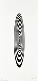 Bridget Riley, Untitled (Oval Image) (S. 3, T. & G. 4), 1964, Screenprint in black, on wove paper, with full margins