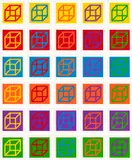 Sol LeWitt, Open Cube in Color on Color (K. 2003.04), 2003, The complete set of 30 linocuts in colours, on Somerset paper, with full margins, with colophon, the sheets loose (as issued) all contained in the original black linen-covered portfolio with embossed artist's name and title