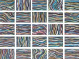 Sol LeWitt, Brushstrokes: Horizontal and Vertical (K. 1996.02), 1996, The complete set of 25 photolithographs in colours, on wove paper, the full sheets, with colophon, the sheets loose (as issued) all contained in the original grey card portfolio with additional print on the cover