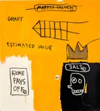 Jean-Michel Basquiat, Rome Pays Off, from Portfolio II, 1984/2004, Screenprint in colours, on Saunders Hot Press watercolour paper, the full sheet
