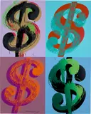 $ (Quadrant) (see F. & S. 283) by Andy Warhol, 1982, Unique screenprint in colours, on Lenox Museum Board, the full sheet, sold Jun 2024
