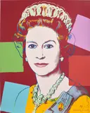 Queen Elizabeth II of the United Kingdom, from Reigning Queens (F. & S. 334) by Andy Warhol, 1985, Screenprint in colours, on Lenox Museum Board, the full sheet, sold Jun 2024