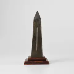 Proverb by Man Ray, 1973, Bronze multiple with silver rod, mounted on wooden base, offered Jun 2024