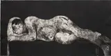 William Kentridge, Sleeper Black, from Sleeper Series, 1997, Etching, aquatint and drypoint, on Arches paper, the full sheet