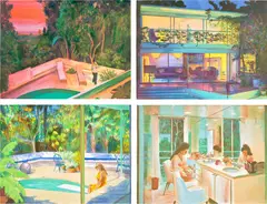 Caroline Walker, Sunset, 2018, The complete set of four lithographs in colours, on wove paper, the full sheets
