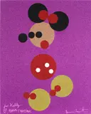 Minnie (Pink Glitter) by Damien Hirst, 2016, Screenprint in colours with glitter, on Somerset paper, the full sheet, sold Jun 2024