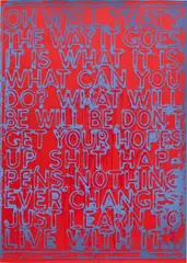Oh Well (K.W. 2020.02) by Mel Bochner, 2020, Screenprint in colours, on Lanaquarelle paper, the full sheet, sold Jun 2024