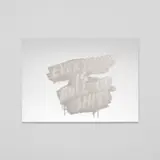 Mel Bochner, Everybody is Full of Shit (K.W. 2018.06), 2018, Laser engraving and hand-applied silver nitrate on laminated glass, mounted to metal support with strainer on the reverse (as issued)
