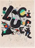 Poster for the Ballet 'Lucifer', New York (M. 1050) by Joan Miró, 1975, Lithograph in colours, on Arches paper, the full sheet, sold Jun 2024