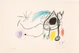 Sobreteixims i escultures (Textiles and Sculptures) (M. 849, see C. Bks. 158) by Joan Miró, 1972, Lithograph in colours, on Guarro paper, with full margins, sold Jun 2024