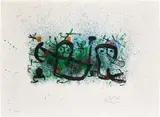 Joan Miró, Ma de proverbis (My Proverb): plate I (M. 673, see C. Bks. 139)
