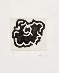 Korapillo I (K. 82002) by Eduardo Chillida, 1982, Drypoint, with Chine-collé to BFK Rives paper, with full margins, sold Jun 2024