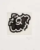 Eduardo Chillida, Korapillo I (K. 82002), 1982, Drypoint, with Chine-collé to BFK Rives paper, with full margins