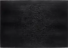Alberto Burri, Cretto Nero F, 1971, Etching and aquatint with embossing, on Fabriano card, the full sheet