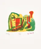 Henry Moore, Reclining Figure (C. 100), 1967, Lithograph in colours, on Barcham Green paper, with full margins
