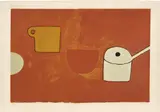 William Scott, Cup, Bowl, Pan, Browns and Ochres (A. 28), 1970, Screenprint in colours, on J. Green paper, with full margins