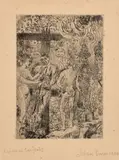 James Ensor, La reine Parysatis (Queen Parysatis) (T. 116, E. 121), 1899, Etching, on simili-Japan paper, with margins