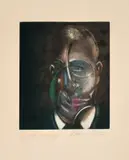 Francis Bacon, Portrait de Michel Leiris (after, Portrait of Michel Leiris 1976) (S. 2, T. 34), 1977, Etching and aquatint in colours, on Arches paper, with full margins