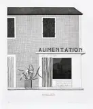 David Hockney, French Shop (S.A.C. 122, M.C.A.T. 112), 1971, Etching and aquatint in colours, on BFK Rives paper, with full margins