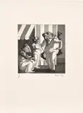 Paula Rego, A Frog He Would A-Wooing Go I, from Nursery Rhymes (R. 59), 1989, Etching and aquatint, on Arches paper, with full margins