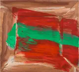Howard Hodgkin, Red Flowers, 2015, Screenprint in colours, on Somerset paper, the full sheet
