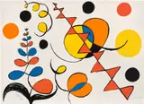 Alexander Calder, La mémoire élémentaire (Elementary Memory): one plate, 1976, Lithograph in colours, on Arches paper, the full sheet