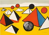 Alexander Calder, La mémoire élémentaire (Elementary Memory): one plate, 1976, Lithograph in colours, on Arches paper, the full sheet