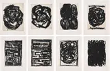 Yannis Kounellis, The Minotaur, 2003, The complete set of eight screenprints with oil base and relief, on Arches paper, with full margins