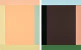 Anima Mundi 48-2 III Ed. by Imi Knoebel, 2011/2015, The set of two multiples with acrylic in colours, on constructed and collaged plastic panels, each mounted to Alu-Dibond, offered Jun 2024
