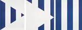 Daniel Buren, 1 + 2 = 3 (Triptych), from Sequences