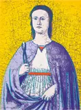 Saint Apollonia (F. & S. 333) by Andy Warhol, 1984, Screenprint in colours, on Essex Offset Kid Finish paper, the full sheet, sold Jun 2024