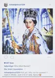 Richard Prince, Queen Elizabeth II, from Instagram New Portraits, 2015, Offset lithograph in colours, on smooth wove paper, with full margins