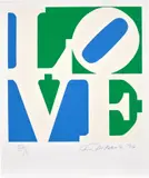 Robert Indiana, The Book of Love: one plate, 1996, Screenprint in colours, on A.N.W. Crestwood Museum Edition paper, with full margins
