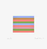 Bridget Riley, Vista (T. & G. 90), 2017, Screenprint in colours, on Fabriano paper, with full margins