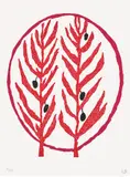 Louise Bourgeois, The Olive Branch, from L'Art pour la paix (Art for Peace) portfolio (MoMA 919.2), 2004, Lithograph in colours, on wove paper, with full margins