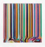 Ian Davenport, Duplex Etching: Grey, Lavender