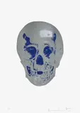 The Dead (Silver Gloss/Westminster Blue Skull) by Damien Hirst, 2009, Foil block print in colours, on Arches 88 paper, with full margins, sold Jun 2024