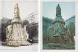 Christo & Jeanne-Claude, Wrapped Monument to Leonardo, Project for Piazza della Scala, Milan: two plates (S. 41-42)