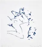 Tracey Emin, The Beginning of Me, 2012, Screenprint in colours, on cotton fabric
