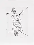 Georg Baselitz, Spielt die Musik (Plays the Music) (Black), 2022, Etching, on Somerset paper, with full margins