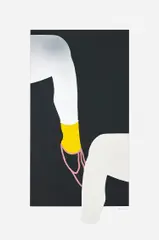 Gary Hume, The Sister Troop: one plate, 2009, Screenprint in colours with collage and cut-out, laid down on Brushed Aluminium Mirricard on Somerset Satin paper, with full margins